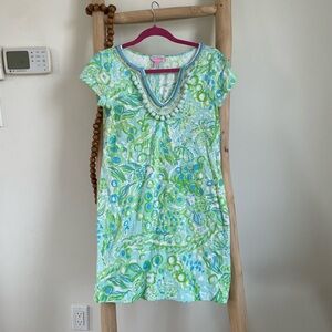 Lilly Pulitzer Pom-Pom Shift Dress and Swim Coverup